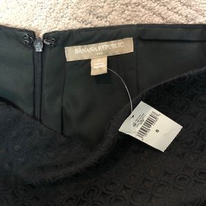 Banana Republic Dress Skirt Black w/ circle detail